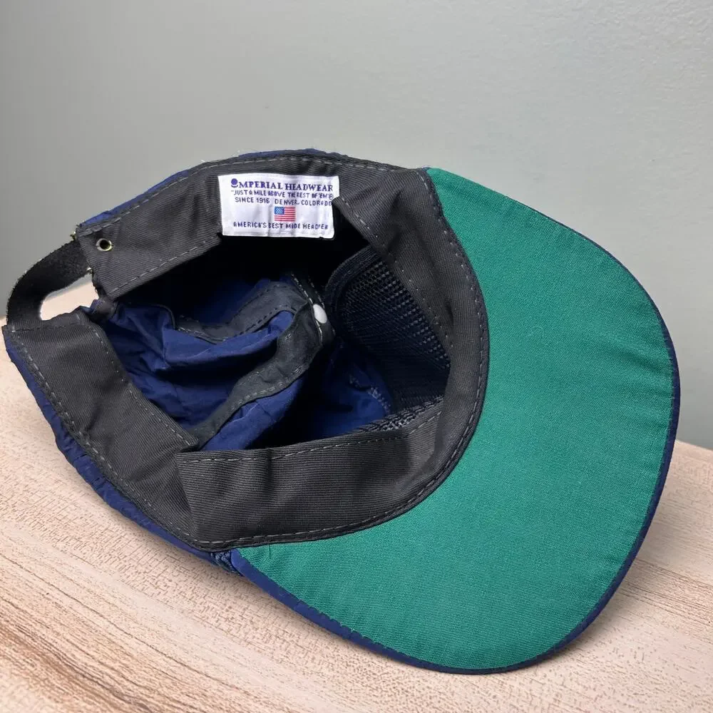 Vintage Pelican's Nest Golf Hat Imperial Headwear Nylon Rope Cap Snapback Blue - Picture 7 of 8